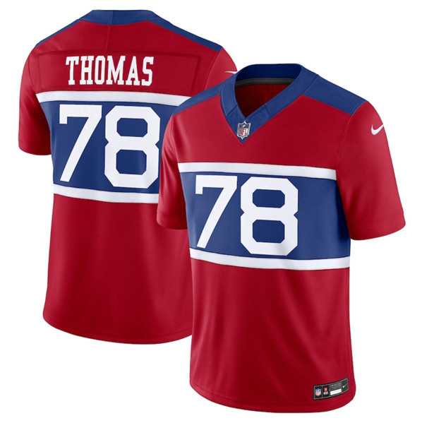 Men & Women & Youth New York Giants #78 Andrew Thomas Century Red Alternate Vapor F.U.S.E. Limited Football Stitched Jersey->new york giants->NFL Jersey